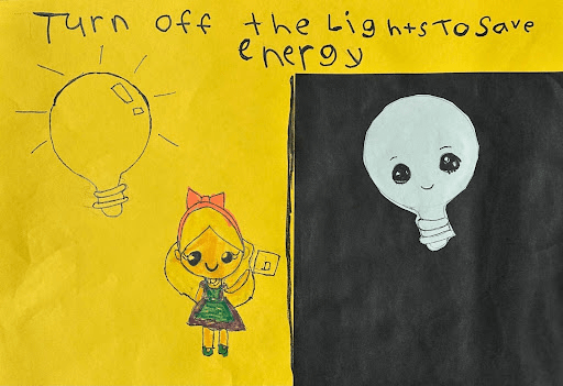 Turn Off Lights student artwork