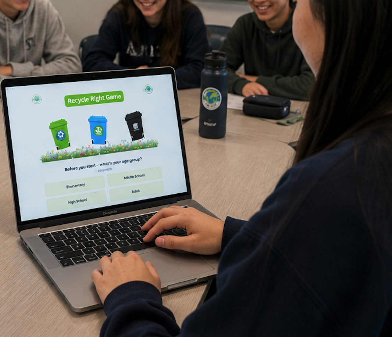 Recycle Right at La Salle Catholic College Preparatory, OR